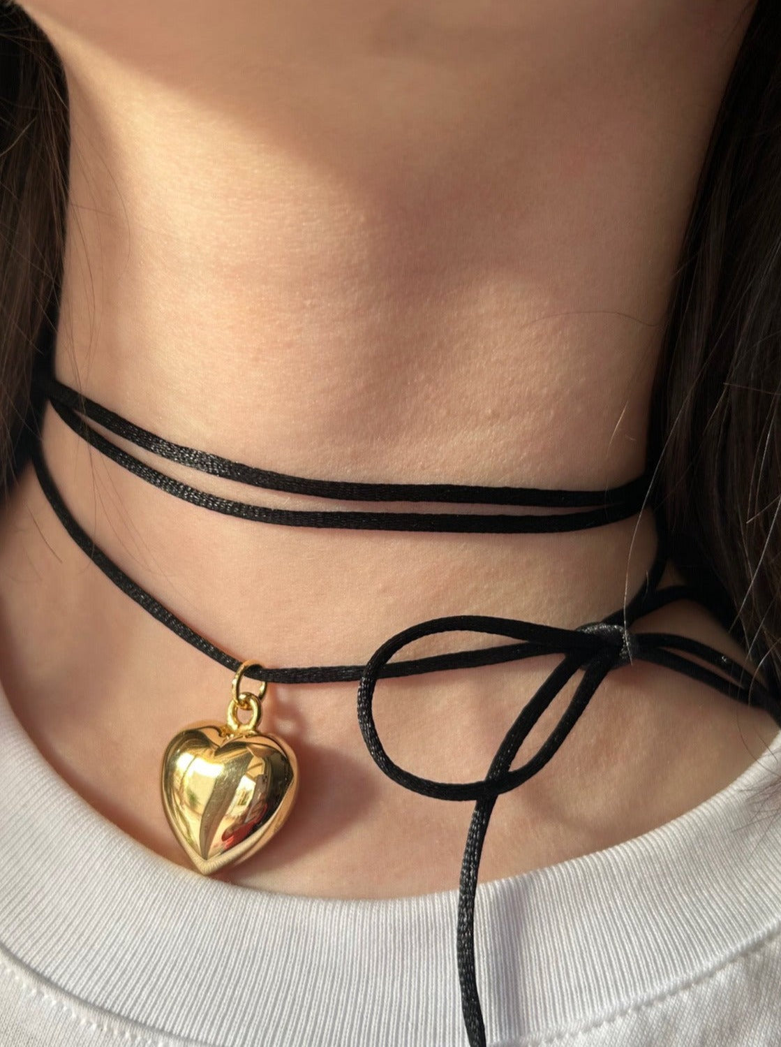 Chocker cuore laccio