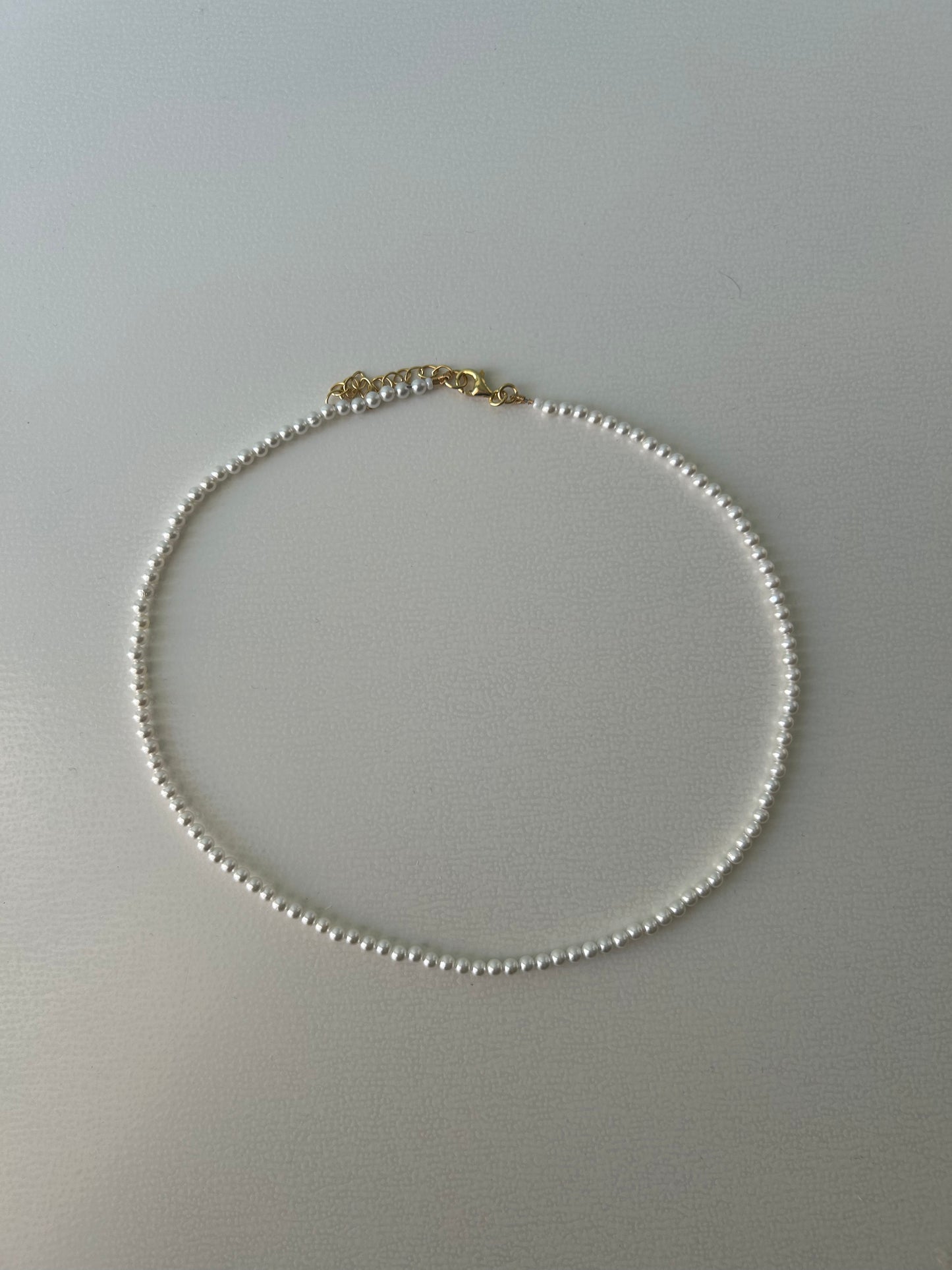 Collana chocker perline